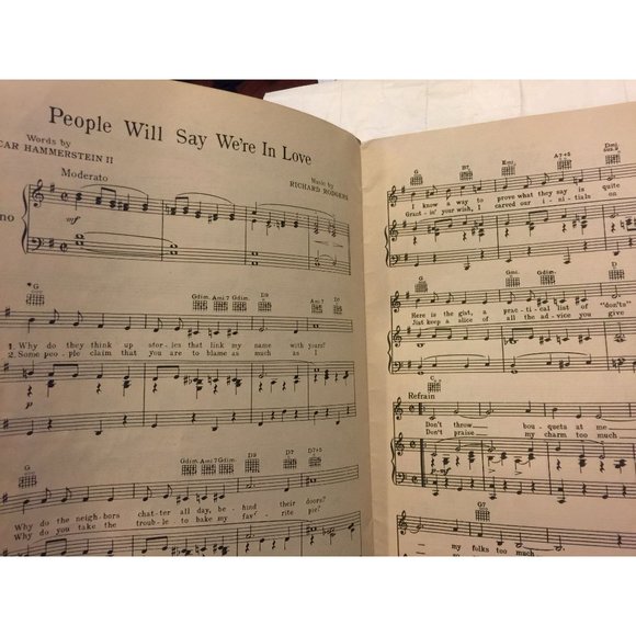 Vocal Selection From OKLAHOMA ! Vintage Song Book Sheet Music - Picture 6 of 8